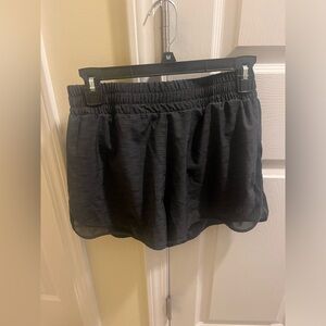 asics dark gray shorts